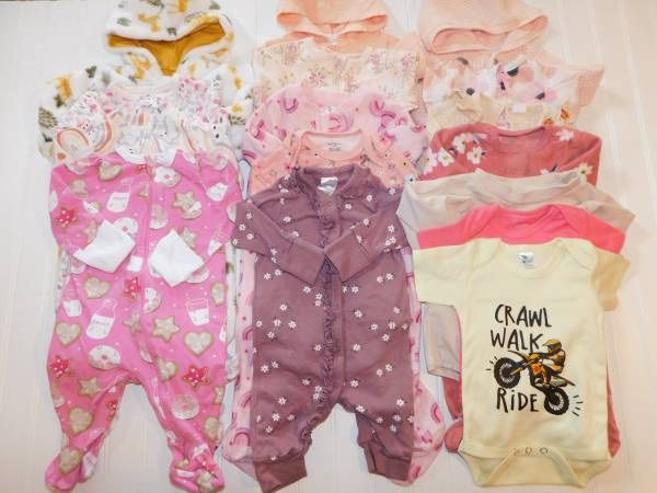 Baby Girls Clothes 0-3M Winter Clothes Lot 0-3 Months