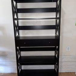 5-Tier Bookcase with Drawer