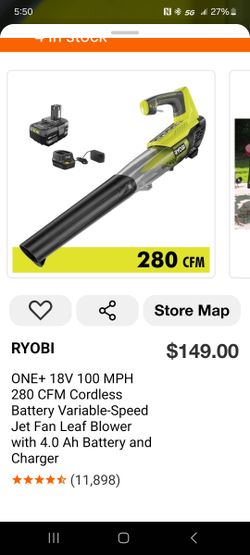 Ryobi 18v Blower 100mph