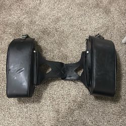 Motorcycle Saddlebags – leather Studded Good Condition