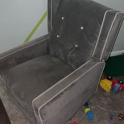 Gray Glide Rocker Recliner