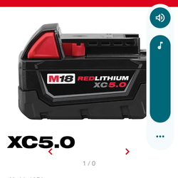M18 Milwaukee XC5.0 Battery
