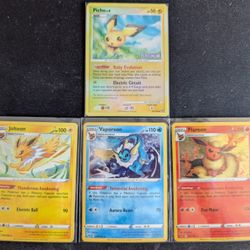 Pokémon Card Lot w/ Burger King Promo Pichu & Cosmic Evolutions – $40