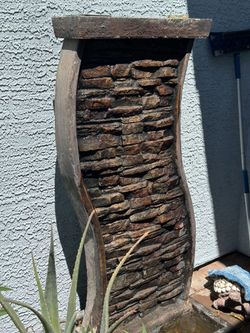 Rock waterfall fountain