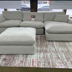 Comfy Cloud Sectional In Stock For Fast Delivery 