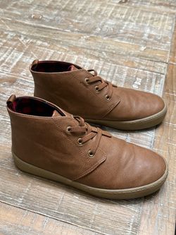 Size 4 brown boots boy girl boots booties kids shoes