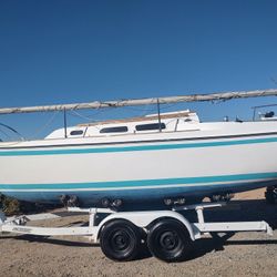 O'Day 25'sailboat With Roller Bunk Trailer