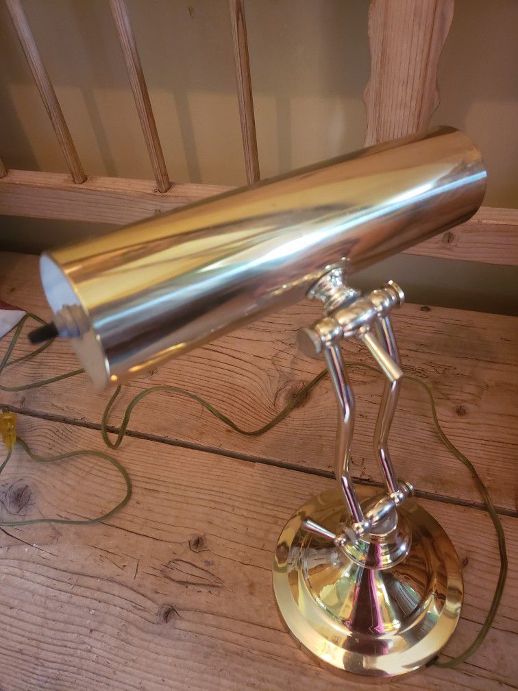 All Brass Library Lamp