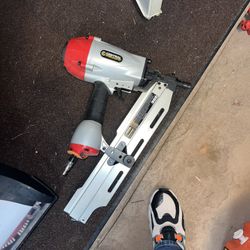 Nail Gun And Extra New Boxes Of Nail 
