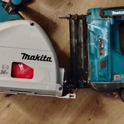 Makita 36v Saw And  18v Nail Gun 