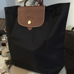 Black Nylon Backpack 