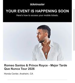 Romeo Santos & Prince Royce 5/22/26