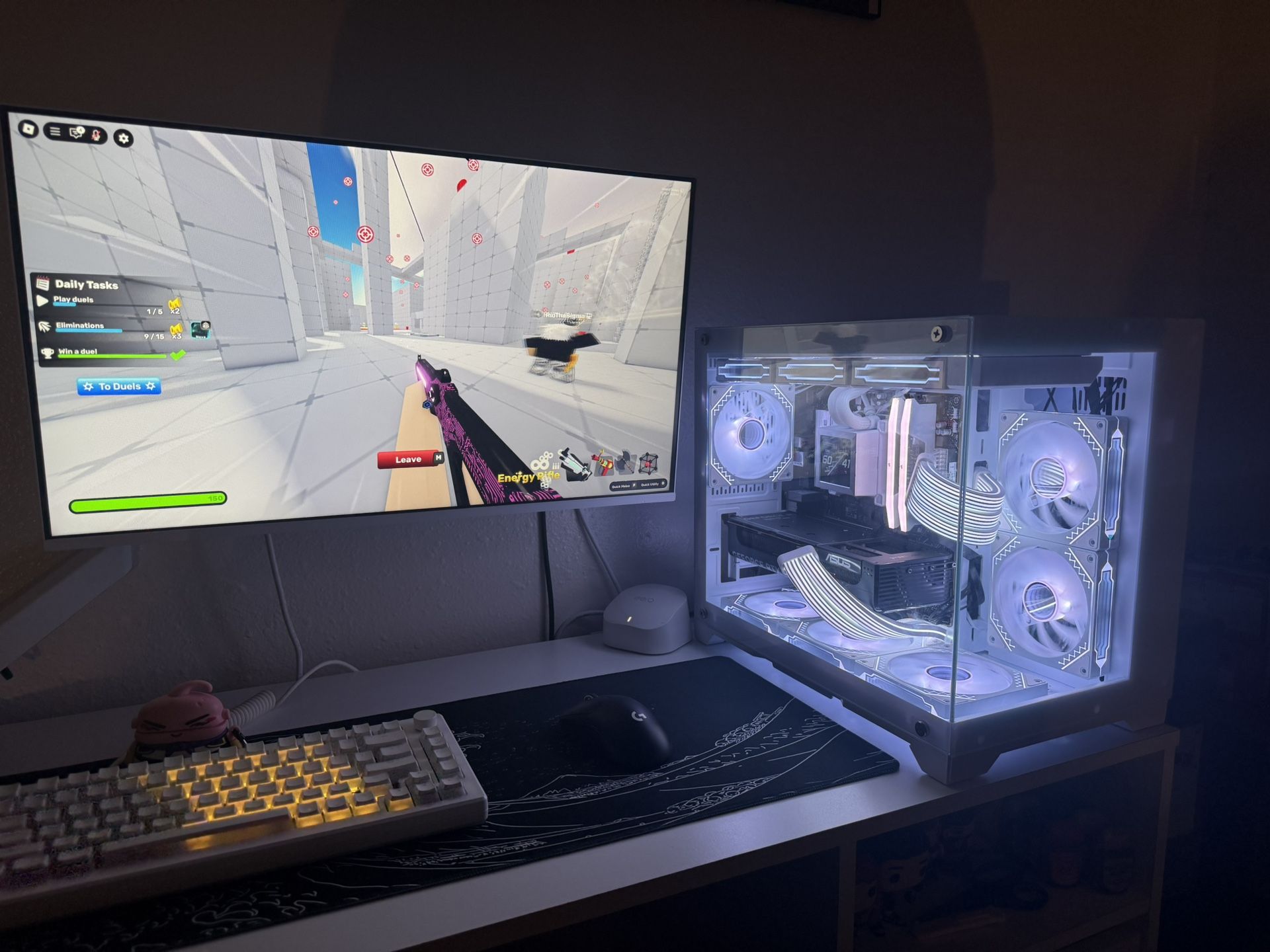 White Gaming Pc Computer Desktop RTX 5060