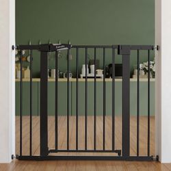 Babelio Baby Gate for Stairs & Doorways 26-40" Auto Close Safety Gate Black