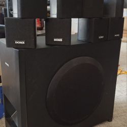 Dome Surround Sound Speaker System W/ Sub