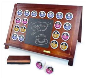 K-Cup Holder Storage Chalkboard Counter Display Coffee Bar Teacher Gift