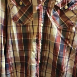 Mens Button Down Shirt Size Large