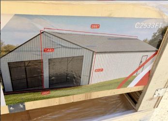 Metal Steel Building Kit 25x33 ft