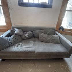 West Elm Couches Pair In Slate Gray