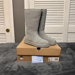 UGG Women's' Size 5 Alber Boots Tall Winter Zipper Booties Gray 1118956 New