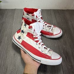 Converse Chuck Taylor All Star High Stars & Stripes Mens 9 Womens 11 USA Patriot
