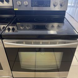 SAMSUNG GLASS TOP STOVE STAINLESS STEEL 