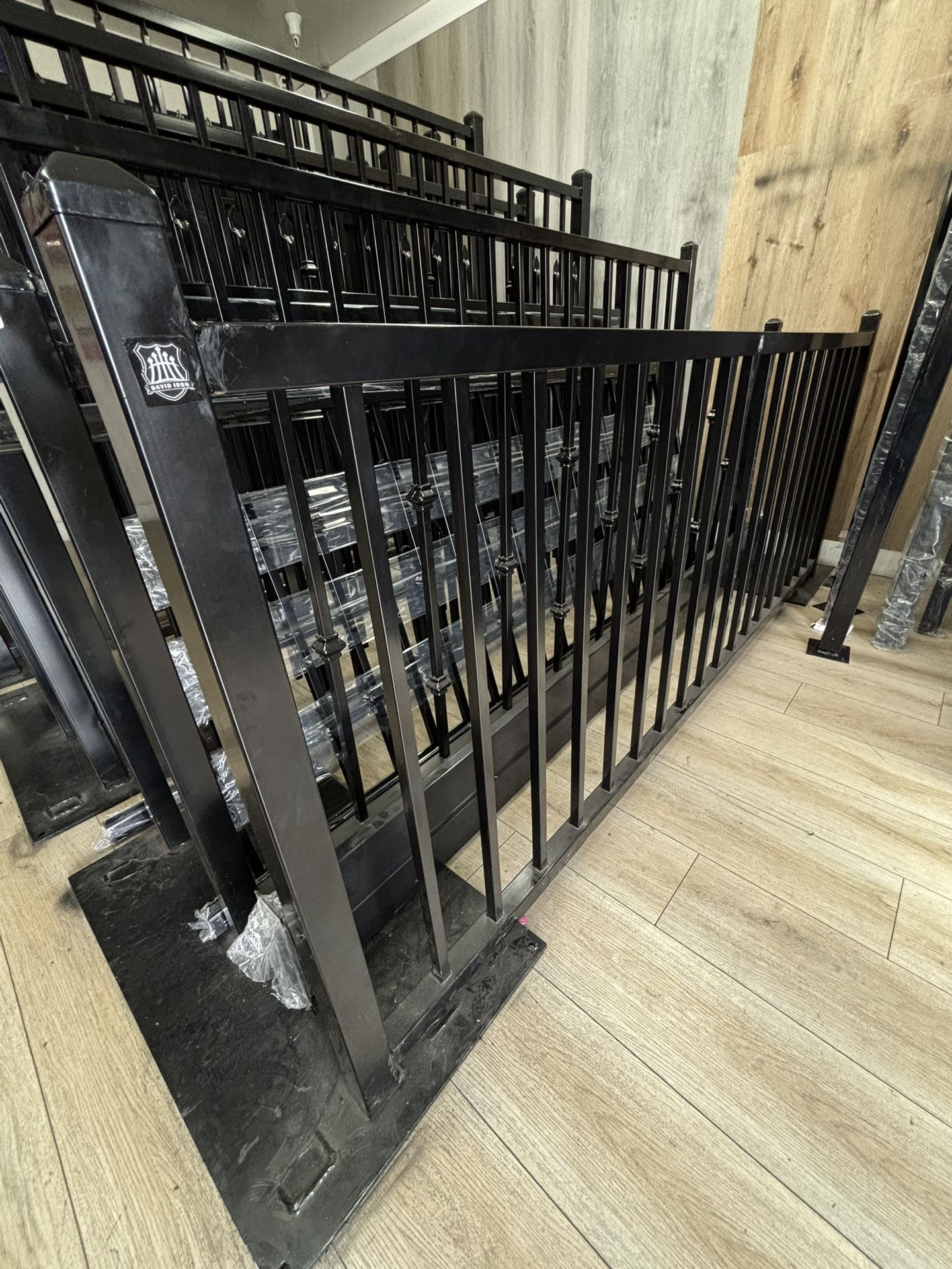 Wrought Iron Fence 3' H x 7.5' L per Piece