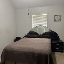 Set dresser and headboard and 2 nights Stands 