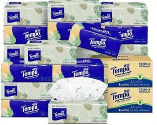 Tempo Fir-Scent Facial Tissues 16 Packs, 90 Sheets Each