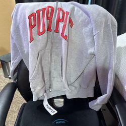 Purple Zippered Hoodie