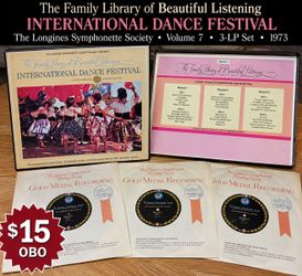 Vintage Longines Symphonette International Dance Festival – 3 LP Box Set – $15 OBO
