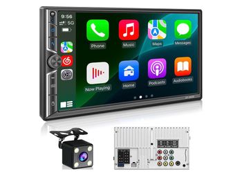 Double Din Car Stereo with Apple CarPlay
