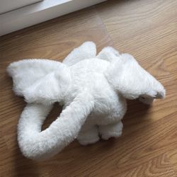 White plush bat!