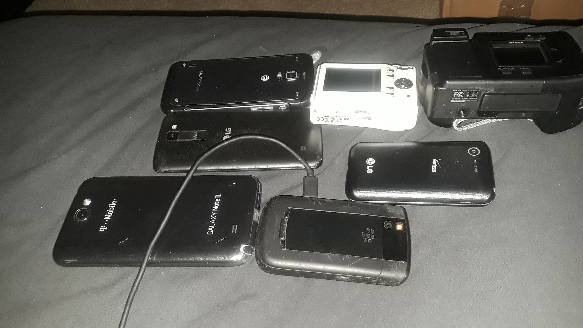 old phones and digital cameras