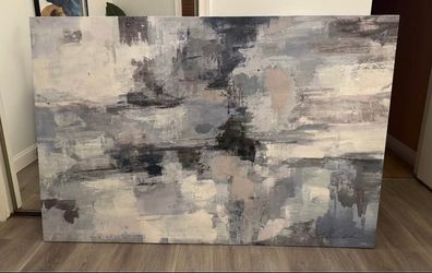 Large 72” x 48” Modern Abstract Canvas Wall Art – Brand New