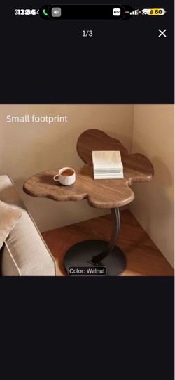 Brand New Butterfly-Shaped Side Table | Small Retro Coffee Table | Sturdy Metal Base | Living Room And Bedroom Decor | Modern Furniture Shelf