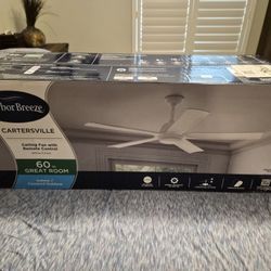 Harbor Breeze Cartersville 60-in Indoor/Outdoor Ceiling Fan with LED Light and Remote Control -BRAND NEW