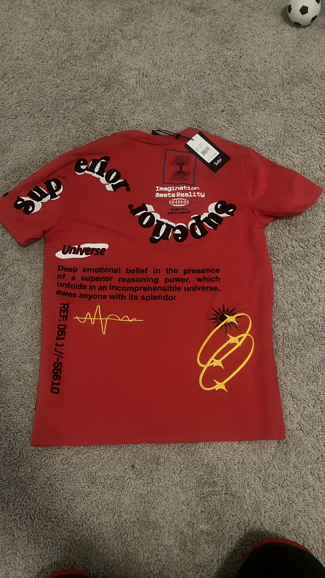 Superior red shirt never worn before