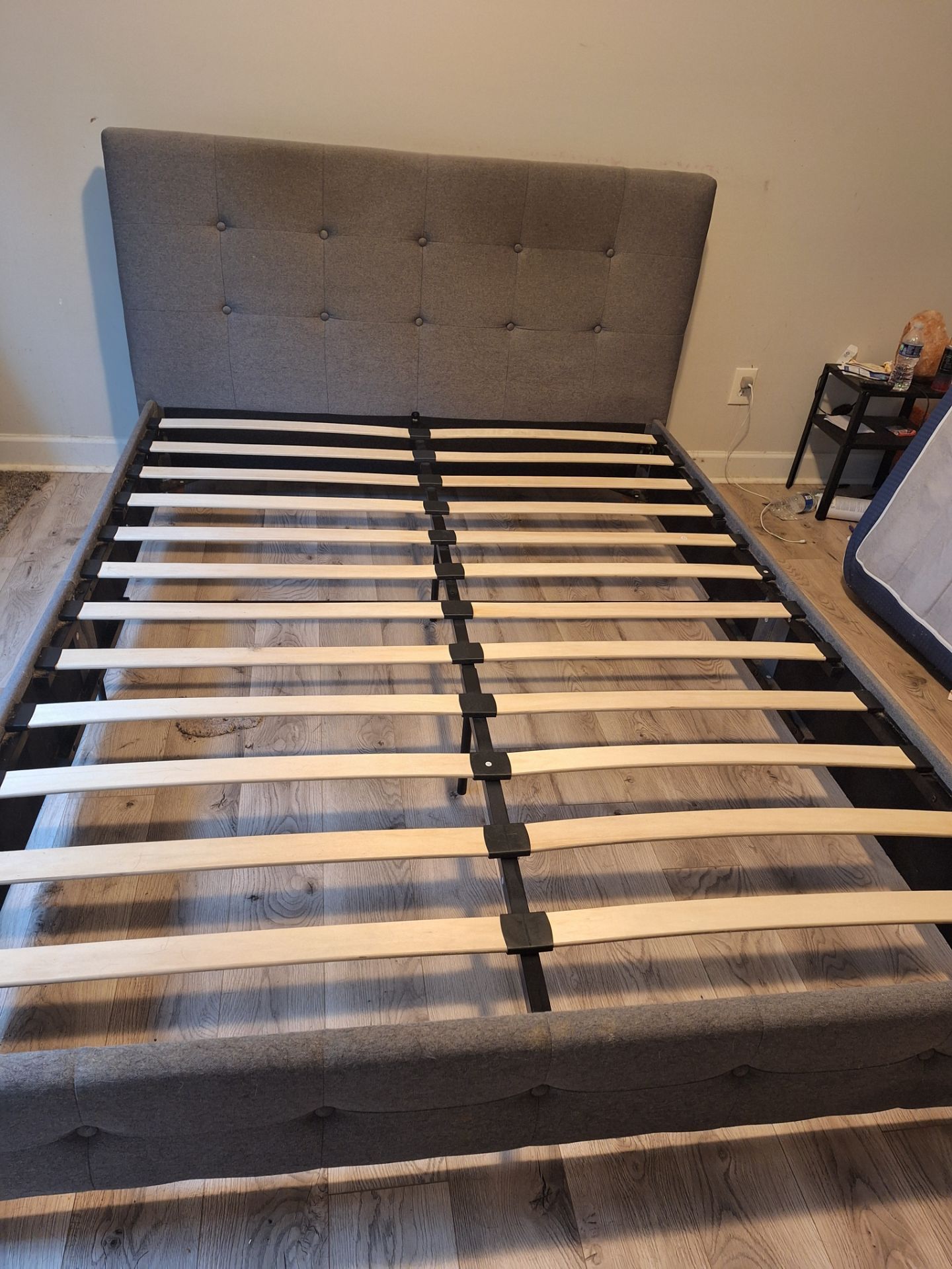 Bed queen gray color