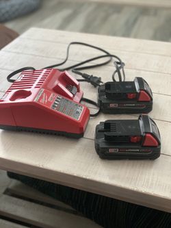 Milwaukee M18 CP 2.0ah (2) plus charger