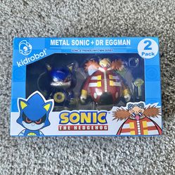 Kidrobot Sonic The Hedgehog Metal Sonic + Dr Eggman Vinyl Figure Mini Series