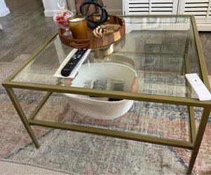 2 tier glass cofee table