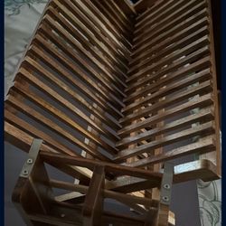 Wooden Dish Rack With Cutlery Holder And Mat