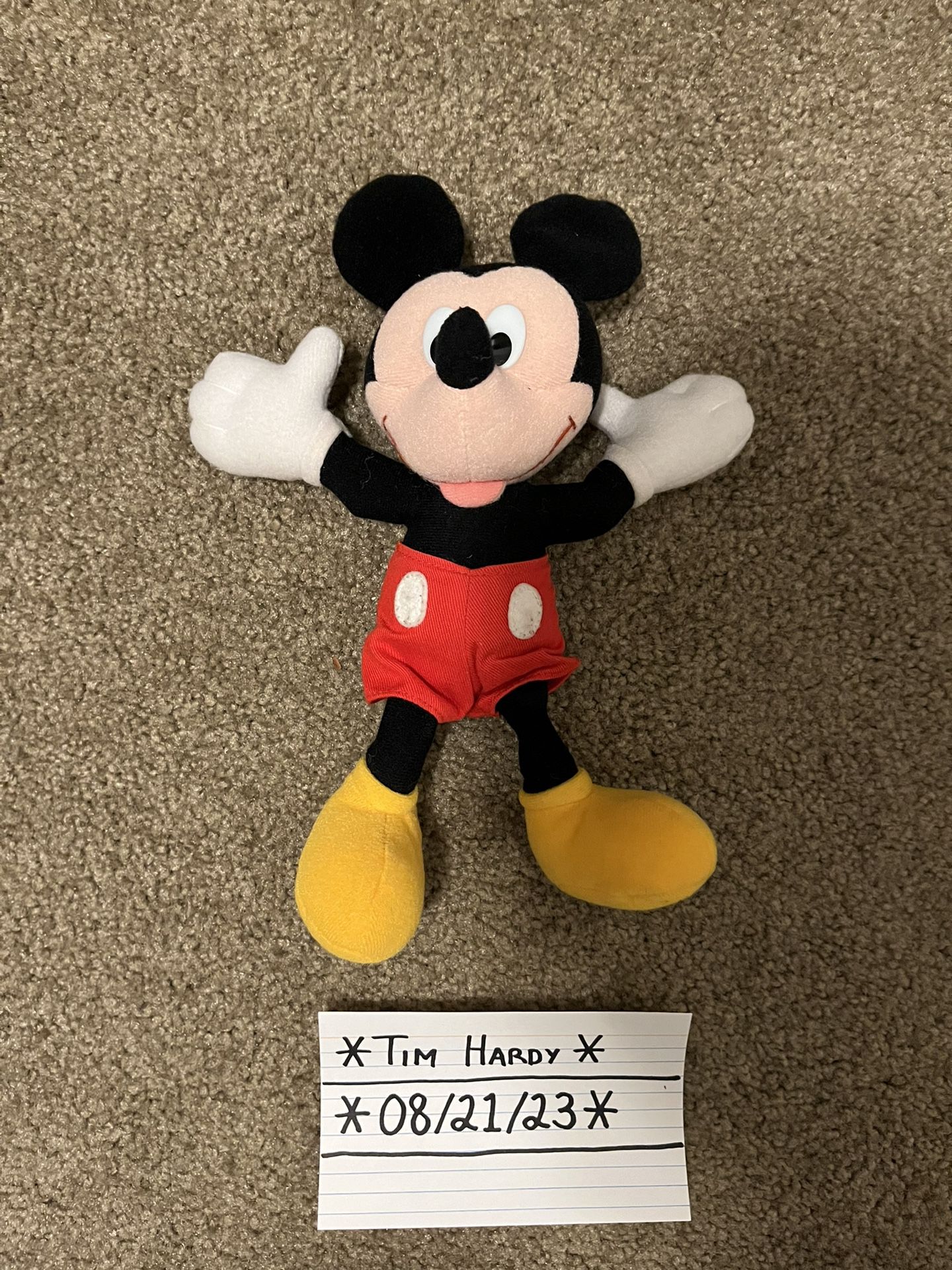 Mickey Mouse Vintage Applause 8” Plush