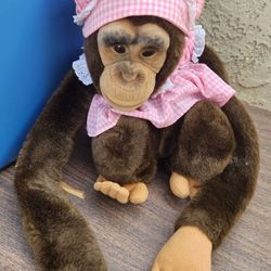 Vintage Hand Puppet Monkey 