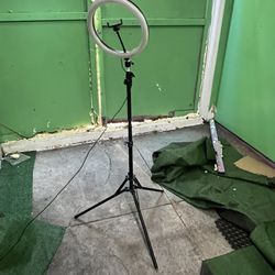 Tripod With Light And Phone Mount 