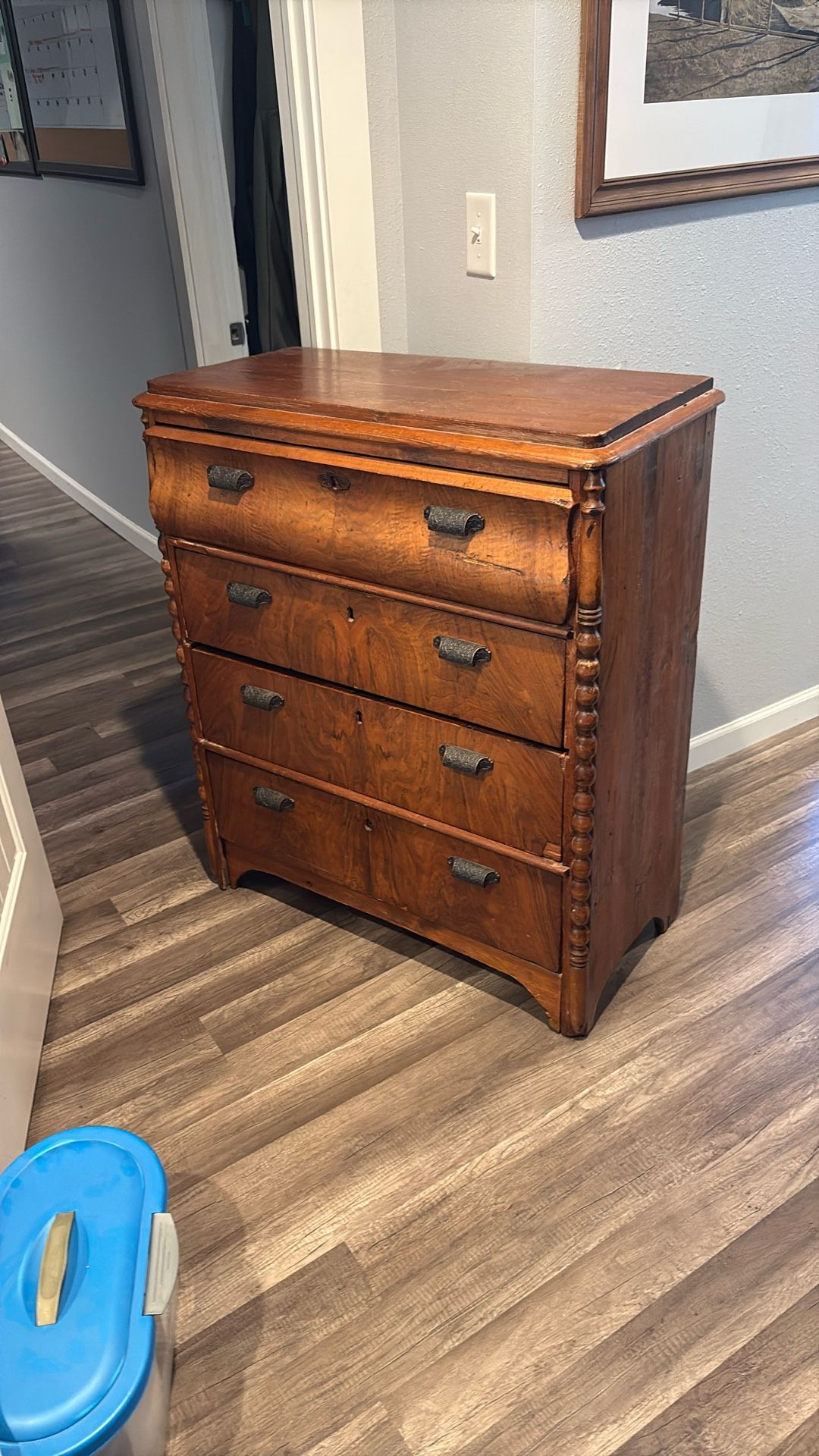 Antique Hardwood Dresser
