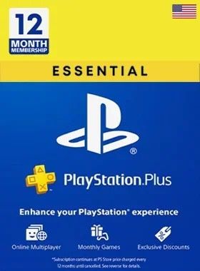 Playstation Plus Essential 12 Month Membership US [code]