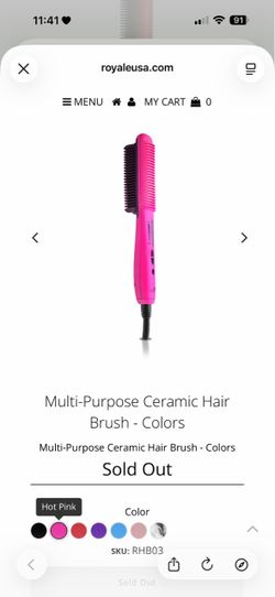 Royale Multi-Pitpose ceramic Hair Brush