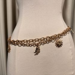 Golden Metal Chain Belt